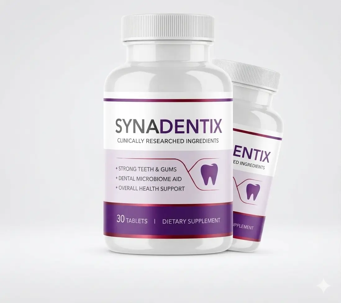 Fake Synadentix bottle — different label color spotted on unauthorized website